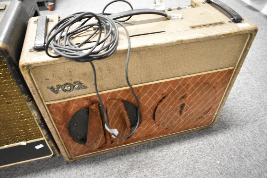 A 1963 Vox AC30 guitar amplifier